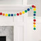 UNIQUE PARTY FAVORS General Birthday Felt Pom Pom Garland, Rainbow, 84 Inches, 1 Count