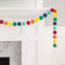 UNIQUE PARTY FAVORS General Birthday Felt Pom Pom Garland, Rainbow, 84 Inches, 1 Count