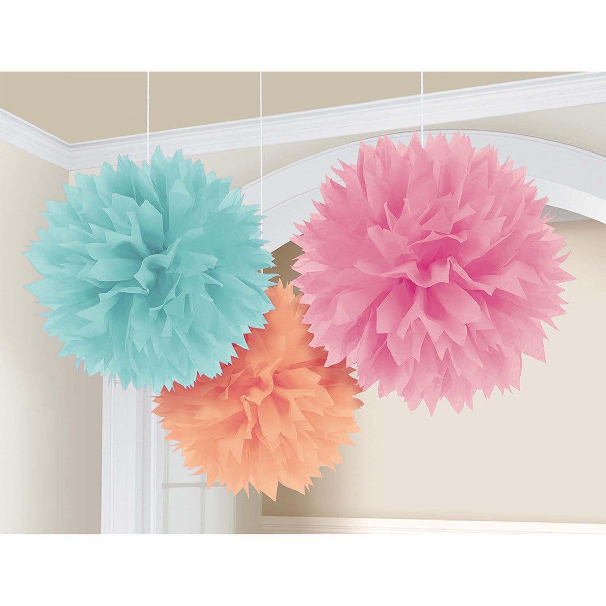 Buy Decorations Fluffy 3/pkg - Pastel sold at Party Expert