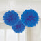 Buy Decorations Fluffy Decorations - Bright Royal Blue 3/pkg sold at Party Expert