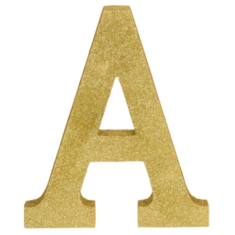 Buy Decorations Gold Glitter Letter - A sold at Party Expert