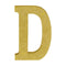 Buy Decorations Gold Glitter Letter - D sold at Party Expert