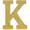 Buy Decorations Gold Glitter Letter - K sold at Party Expert