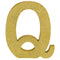 Buy Decorations Gold Glitter Letter - Q sold at Party Expert