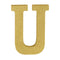 Buy Decorations Gold Glitter Letter - U sold at Party Expert