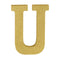 Buy Decorations Gold Glitter Letter - U sold at Party Expert