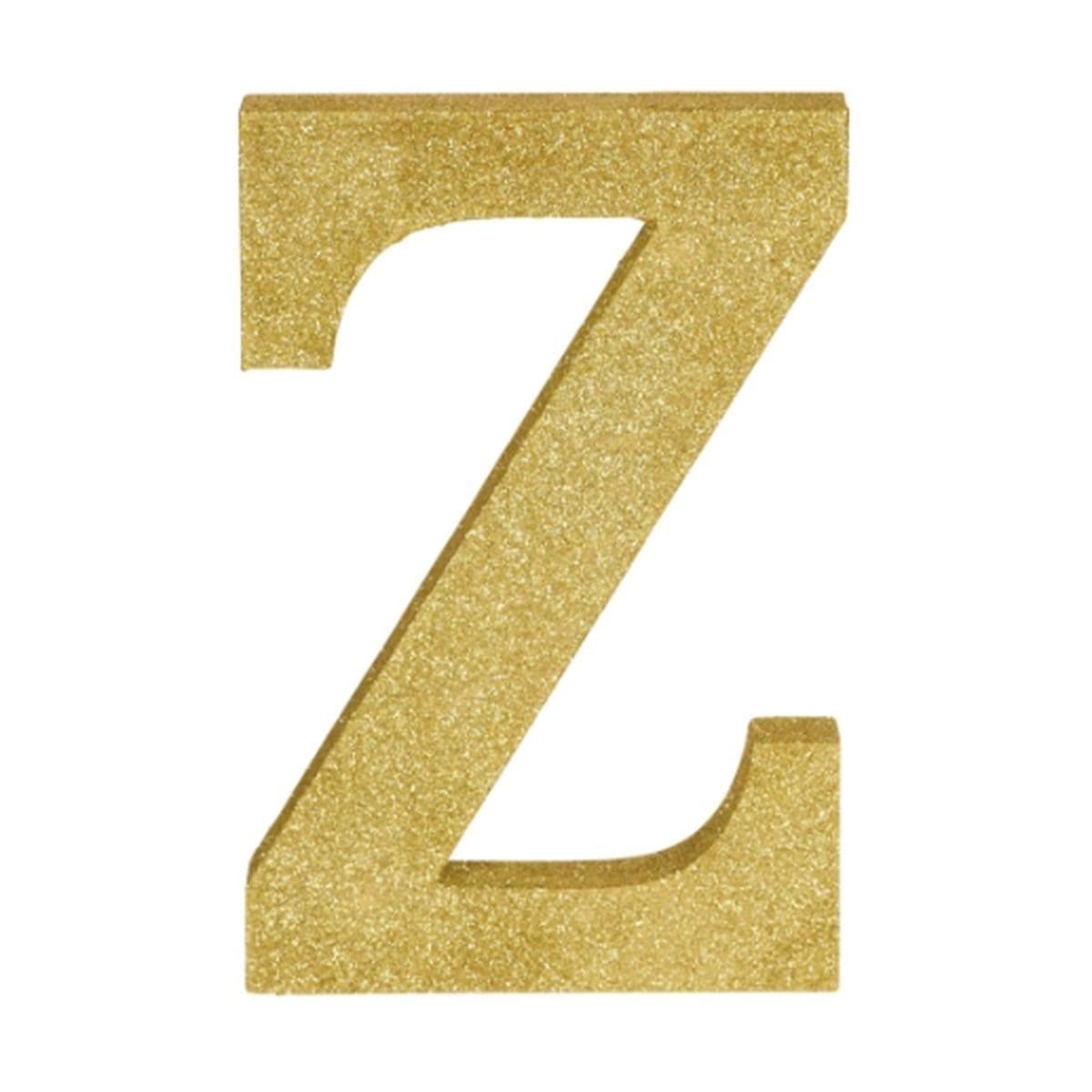 Buy Decorations Gold Glitter Letter - Z sold at Party Expert