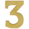 Buy Decorations Gold Glitter Number - 3 sold at Party Expert