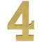 Buy Decorations Gold Glitter Number - 4 sold at Party Expert