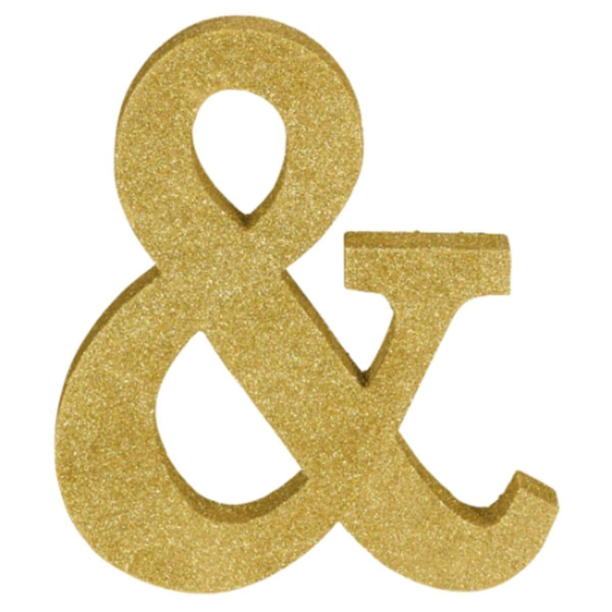 Buy Decorations Gold Glitter Symbol - & sold at Party Expert