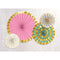 Buy Decorations Paper Fan 4/pkg - Pastel sold at Party Expert