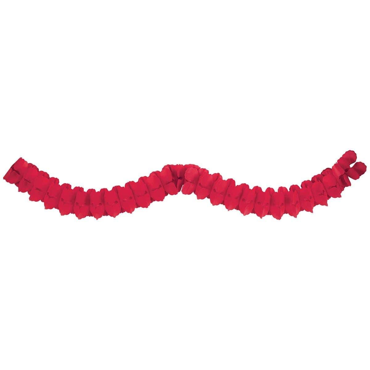 Buy Decorations Paper Garland - Red sold at Party Expert