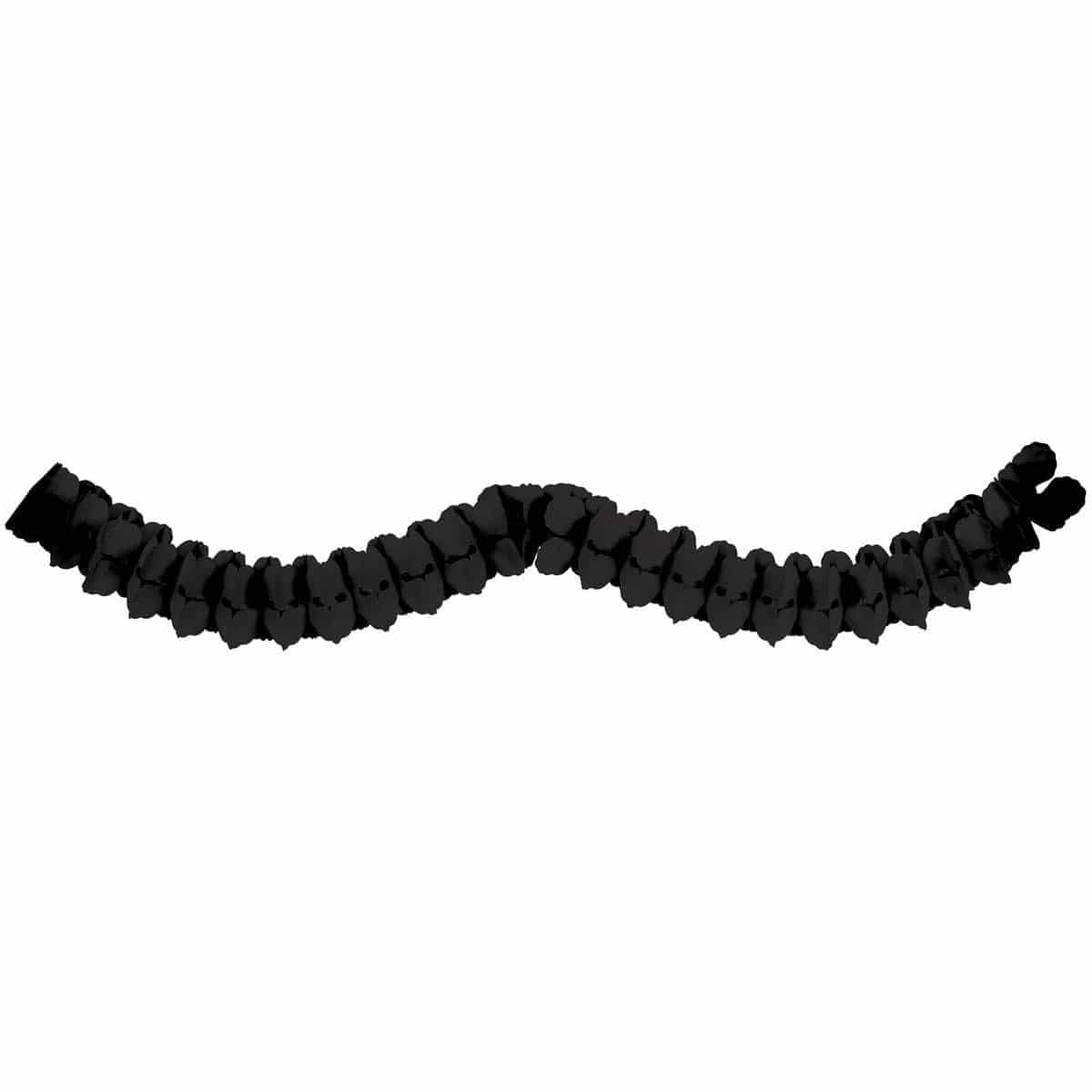 Buy Decorations Paper Garlands - Jet Black 12 Ft sold at Party Expert
