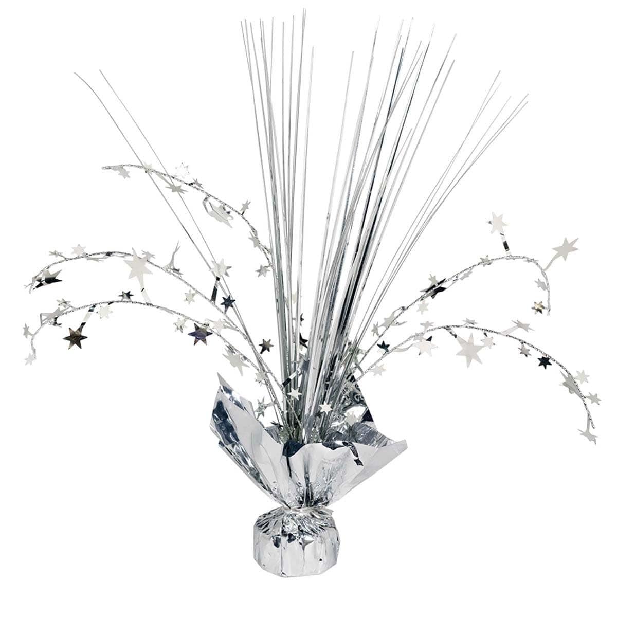 Buy Decorations Spray Centerpiece 12 In - Silver sold at Party Expert