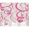 Buy Decorations Swirl Decorations - Bright Pink12/pkg. sold at Party Expert