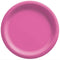 AMSCAN CA Disposable-Plasticware Bright Pink Round Paper Plates, 7 Inches, 20 Count 192937241394