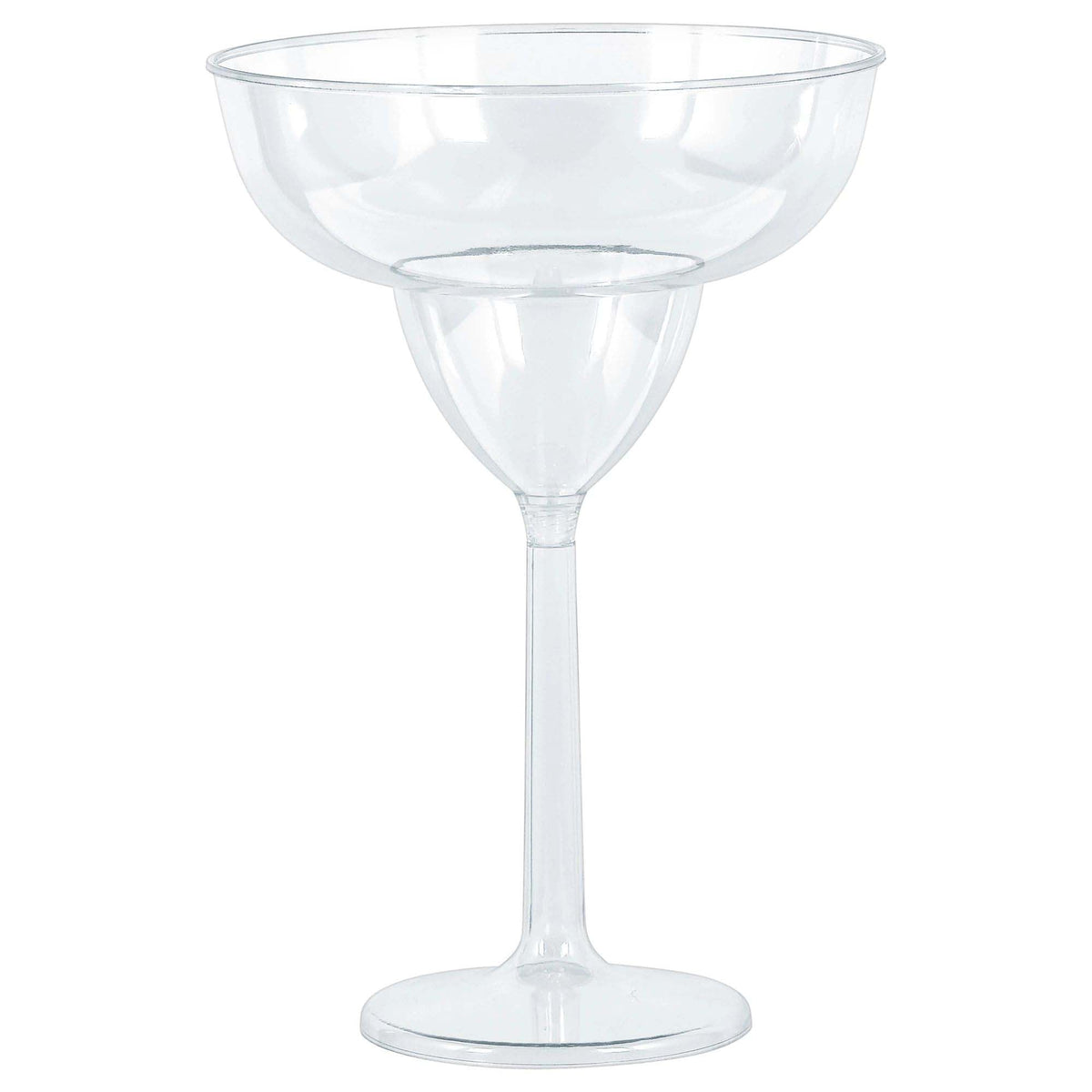 AMSCAN CA Disposable-Plasticware Clear Jumbo Margarita Plastic Glasses, 30 Oz, 4 Count 192937317372