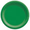 AMSCAN CA Disposable-Plasticware Festive Green Round Paper Plates, 9 Inches, 20 Count 192937242131
