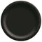 AMSCAN CA Disposable-Plasticware Jet Black Round Paper Plates, 9 Inches, 20 Count 192937242018