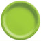 AMSCAN CA Disposable-Plasticware Kiwi Green Round Paper Plates, 7 Inches, 20 Count 192937241479