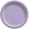 AMSCAN CA Disposable-Plasticware Lavender Round Paper Plates, 9 Inches, 20 Count 192937242148