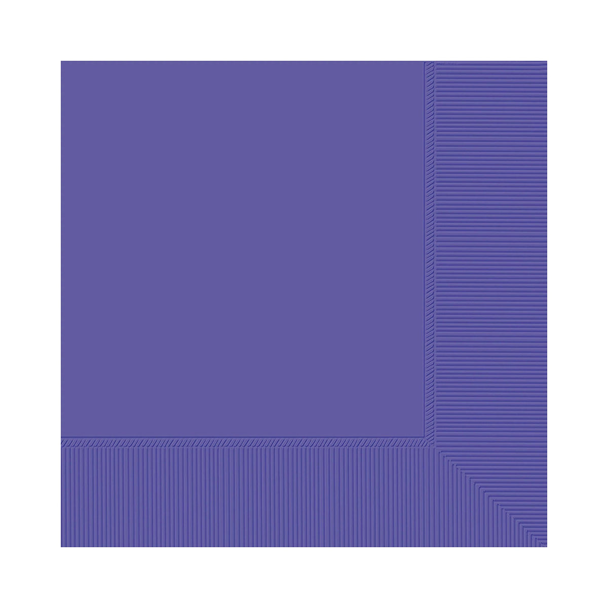 AMSCAN CA Disposable-Plasticware New Purple Large Lunch Napkins, 40 Count