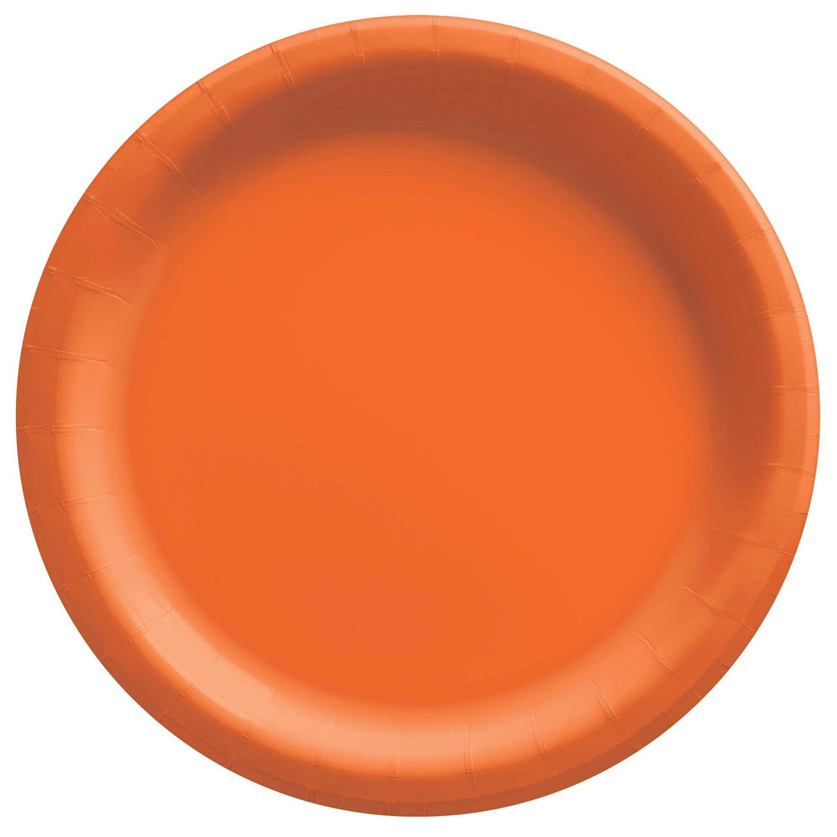 AMSCAN CA Disposable-Plasticware Orange Peel Round Paper Plates, 9 Inches, 20 Count 192937242100