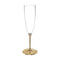 AMSCAN CA Disposable-Plasticware Premium Quality Gold Plastic Champagne Flutes, 5 Oz, 20 Count 192937313572