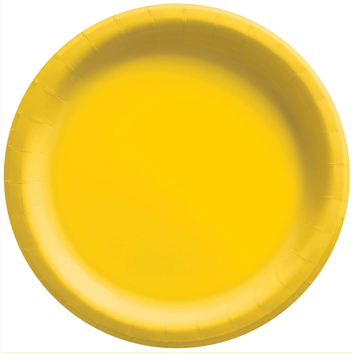 AMSCAN CA Disposable-Plasticware Yellow Sunshine Round Paper Plates, 7 Inches, 20 Count 192937241387