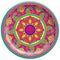 AMSCAN CA Diwali Diwali Large Round Lunch Paper Plates, 10.5 Inches, 8 Count 192937343920