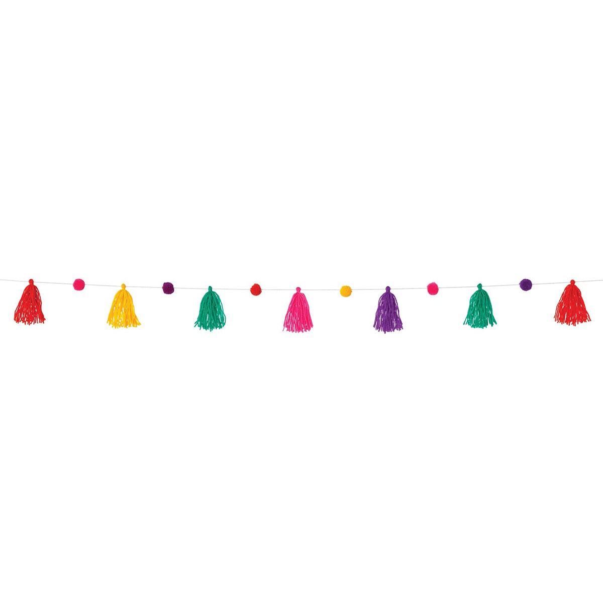 AMSCAN CA Diwali Diwali Multicolor Paper Tassle Garland 192937350133