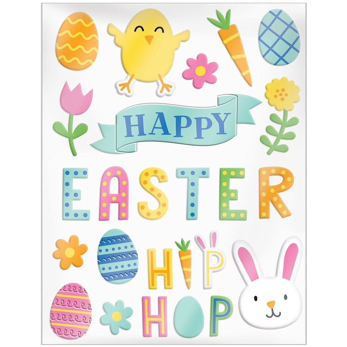 AMSCAN CA Easter Easter Gel Clings