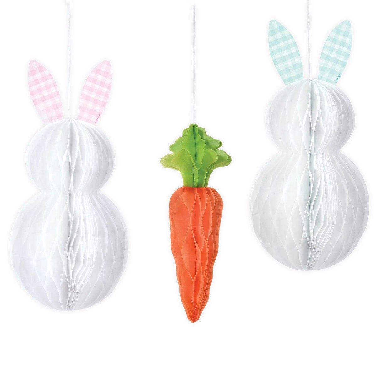 AMSCAN CA Easter Easter Honeycomb hanging Decoration, 3 Count