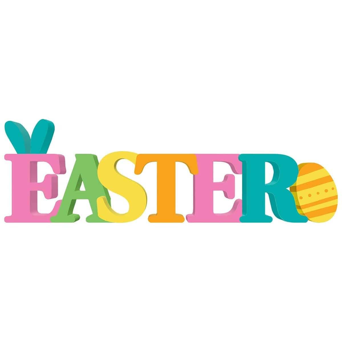 AMSCAN CA Easter Easter Standing Word sign