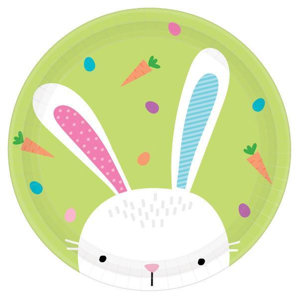 Buy Easter Hello Bunny - Plates 9 in. 8 Per Package sold at Party Expert