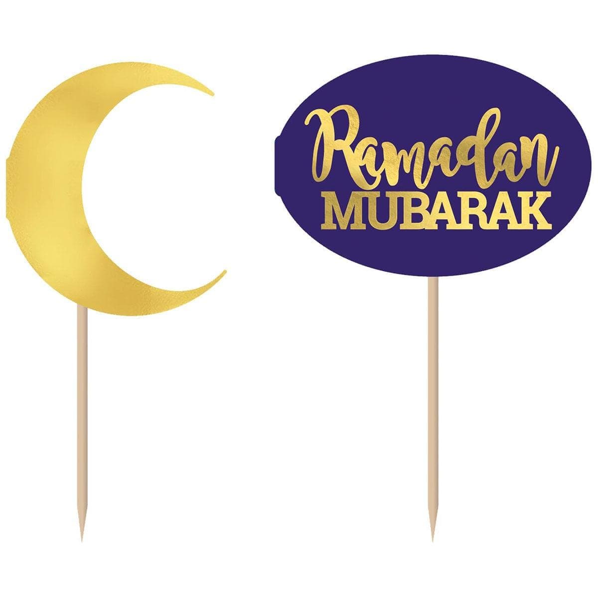AMSCAN CA Eid Eid Celebration Cupcake Toppers, 24 Count