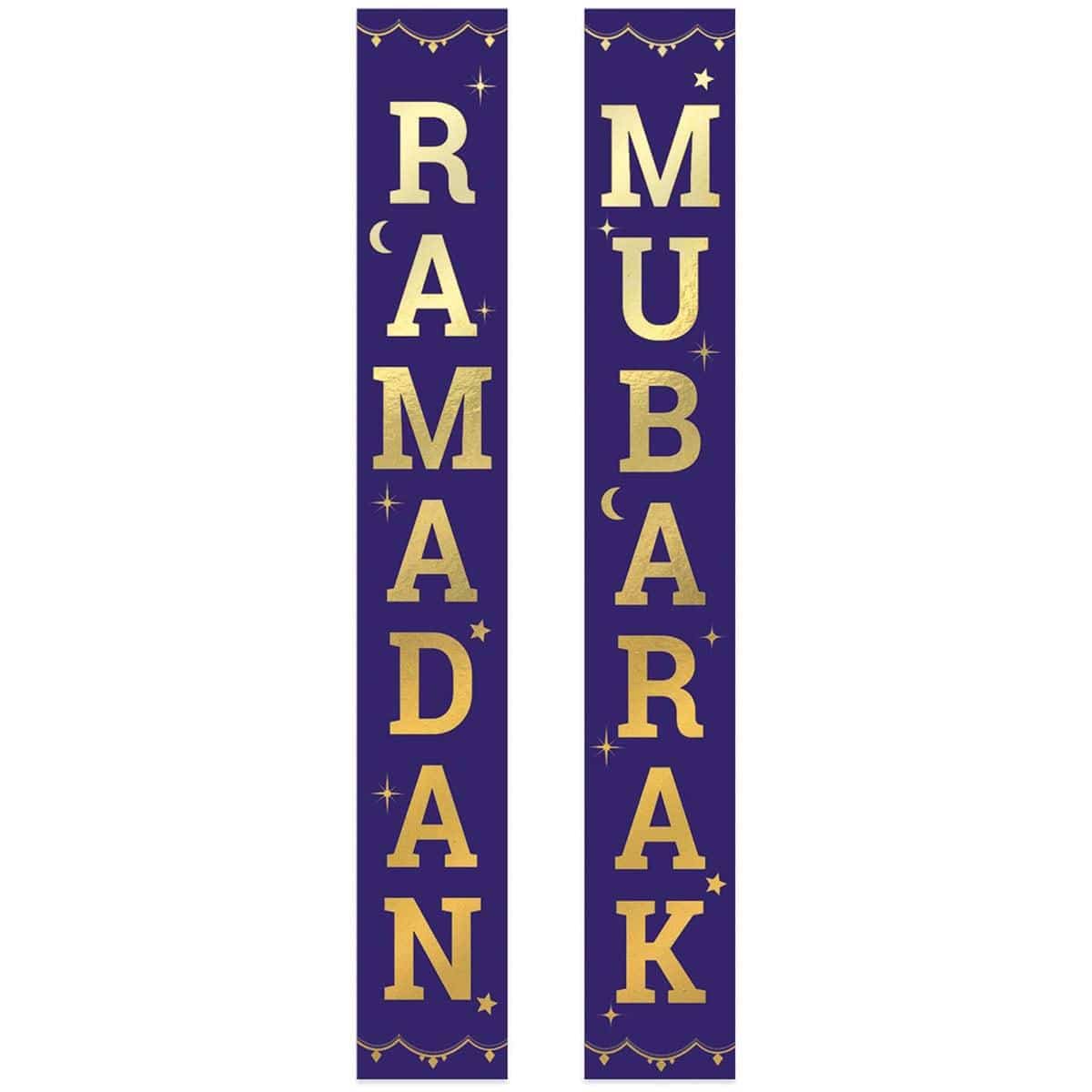 AMSCAN CA Eid Eid Celebration Hanging Flags, 2 Count