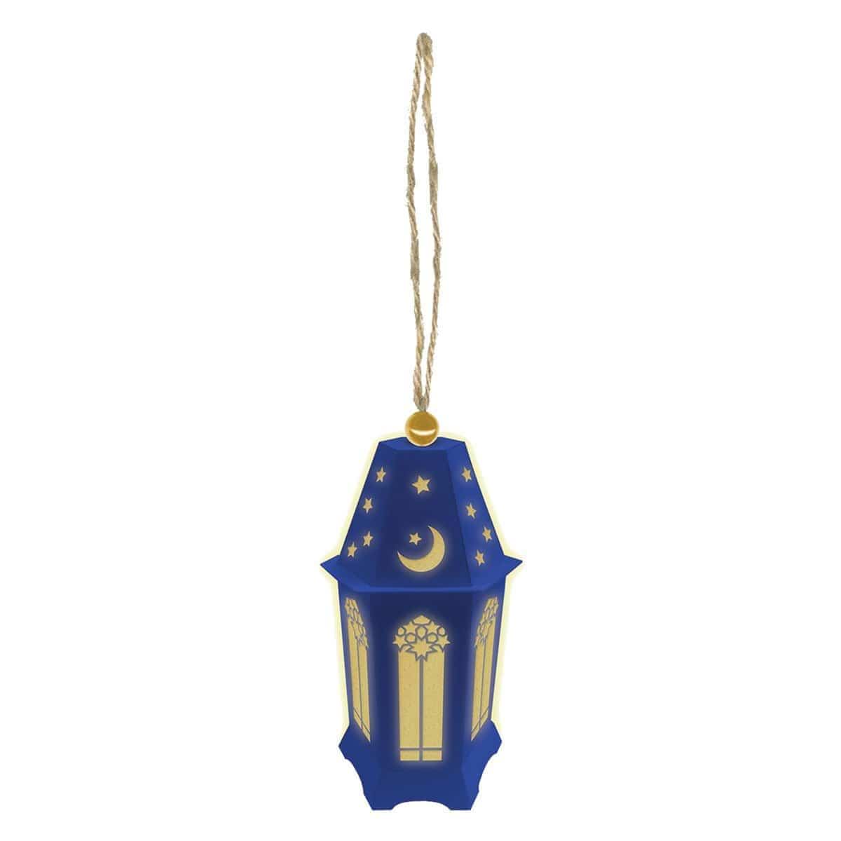 Buy Eid Eid Celebration Mini Lantern with LED Lights, 1 count sold at Party Expert
