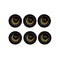 Shaoxing Keqiao Chengyou Textile Co.,Ltd Eid Eid Celebration Round Plates, 7 Inches, 6 Count