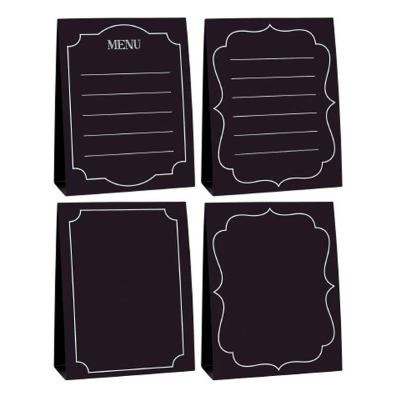 Buy Everyday Entertaining Chalkboard Style Paper Menu Cards, 4 per Package sold at Party Expert