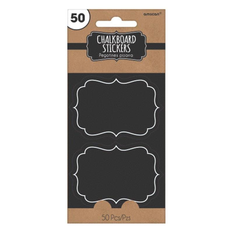 Buy Everyday Entertaining Chalkboard Style Paper Stickers, 50 per Package sold at Party Expert