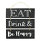 Buy Everyday Entertaining Eat, Drink & Be Happy Chalkboard Sign sold at Party Expert