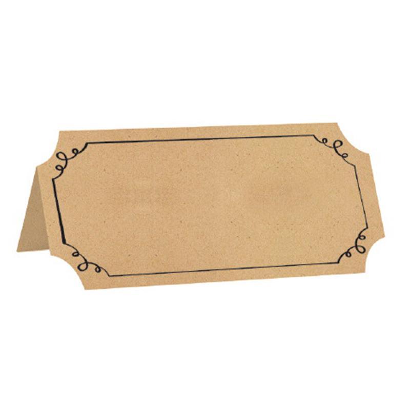 Buy Everyday Entertaining Kraft Style Paper Tent Cards, 25 per Package sold at Party Expert