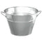 AMSCAN CA Everyday Entertaining Silver Metal Pail Bucket 048419786283