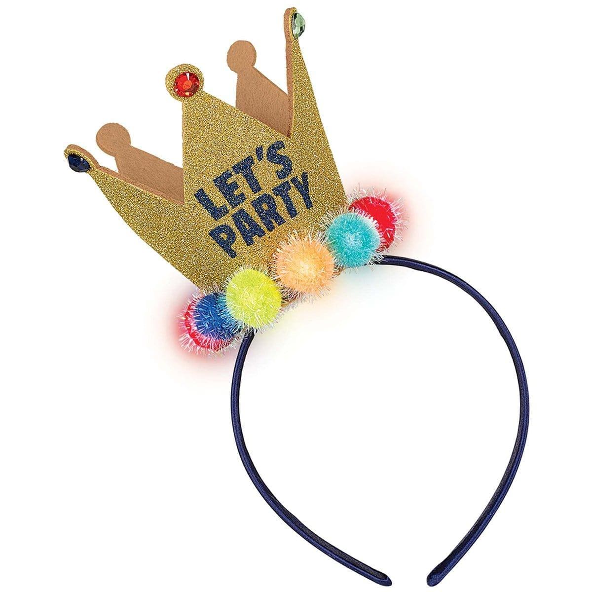 Buy General Birthday A Reason To Celebrate - Light-Up Crown sold at Party Expert