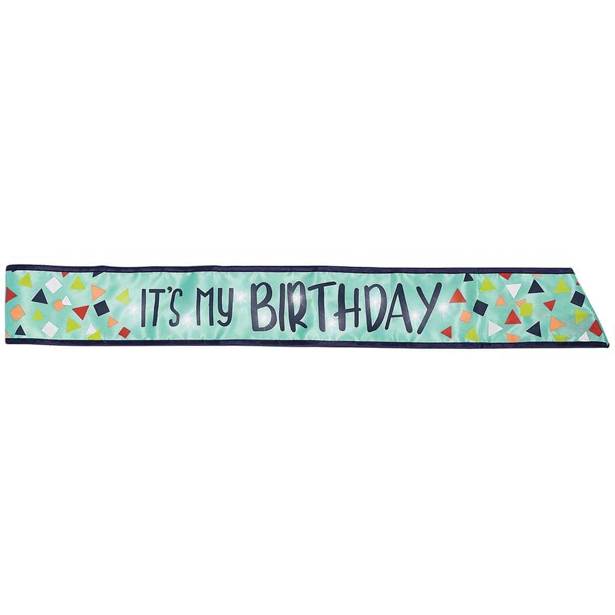 Buy General Birthday A Reason To Celebrate - Light-up Sash sold at Party Expert