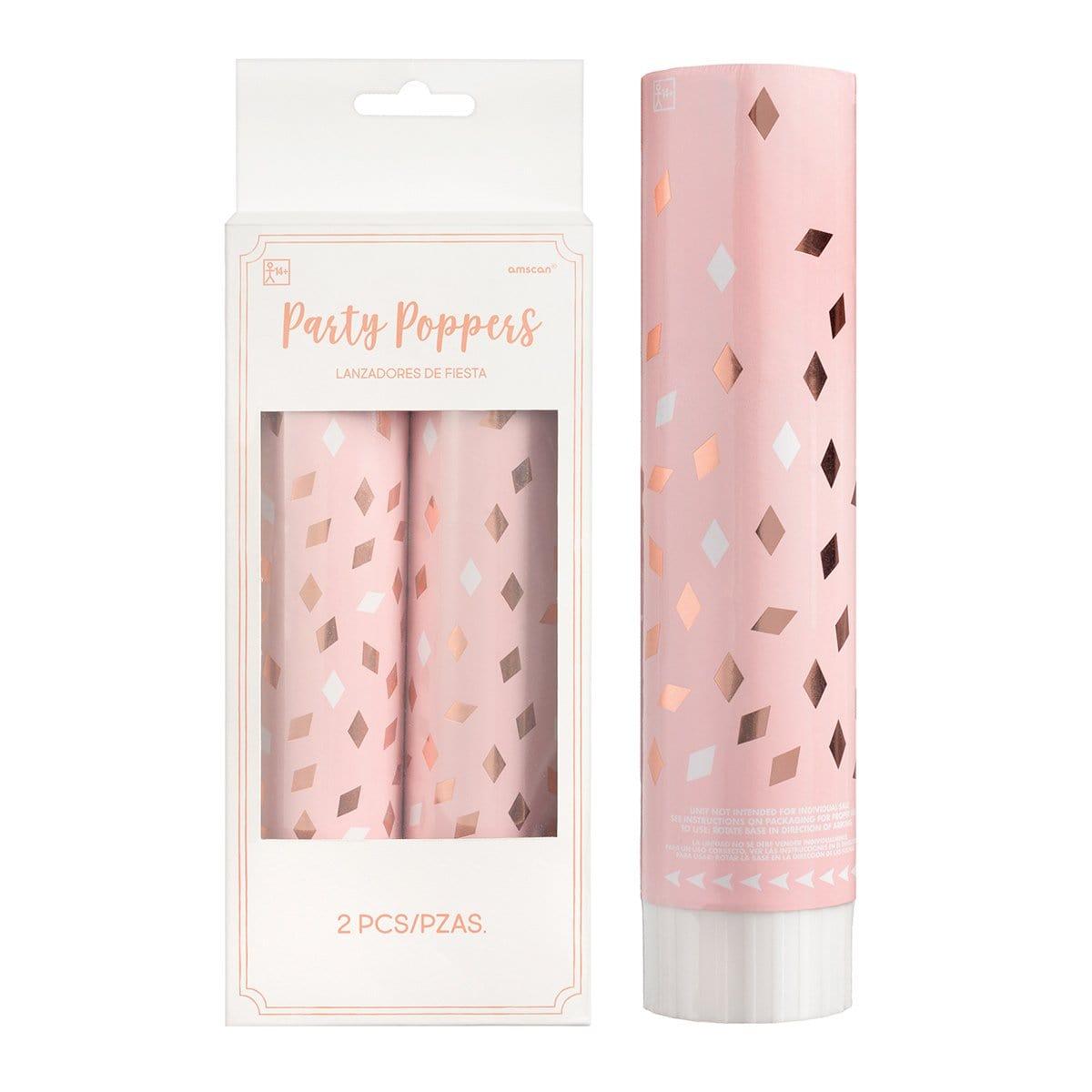 Buy General Birthday Blush Birthday - Confetti Poppers, 2 Count sold at Party Expert