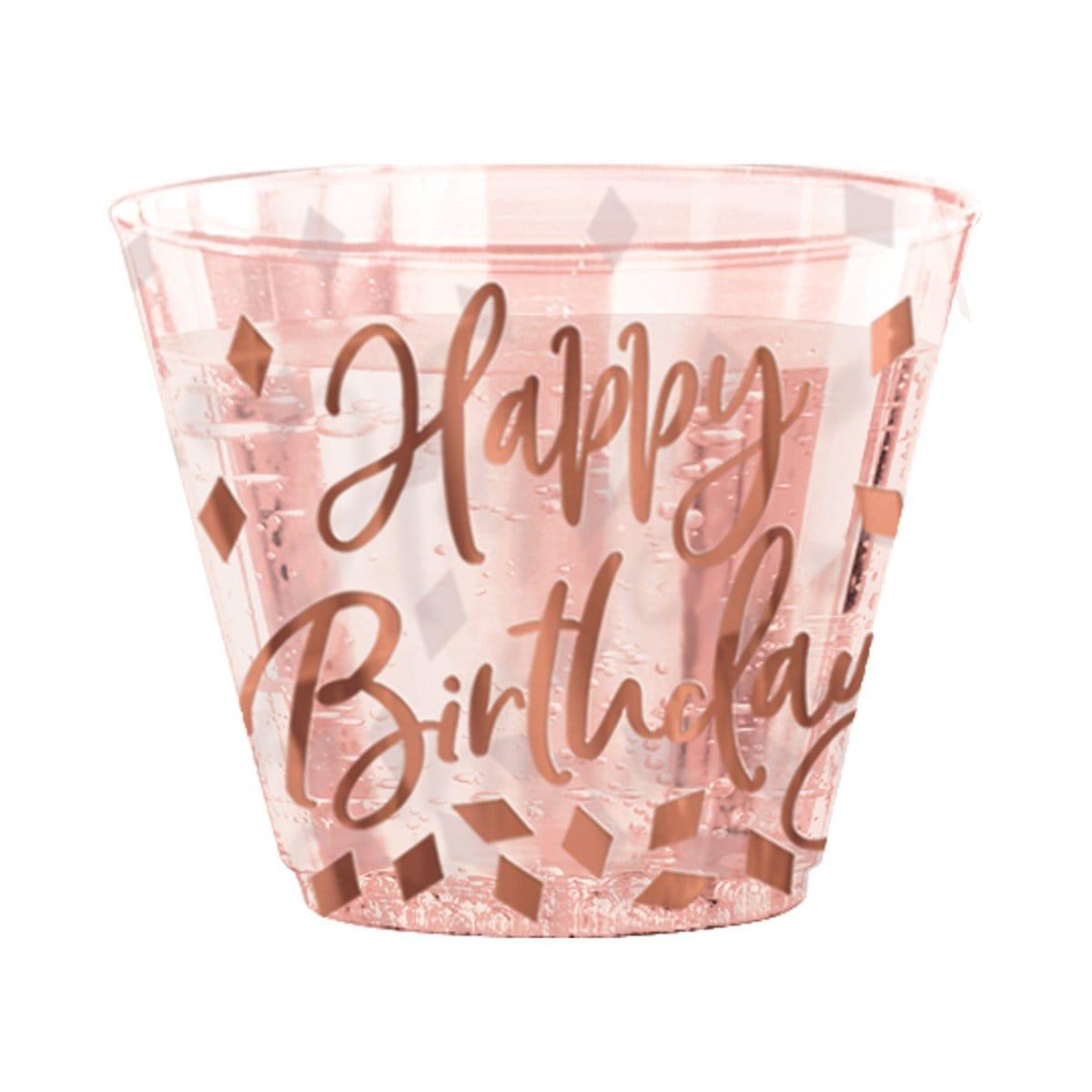 Buy General Birthday Blush Birthday - Tumbler 9 Ounces, 30 Count sold at Party Expert