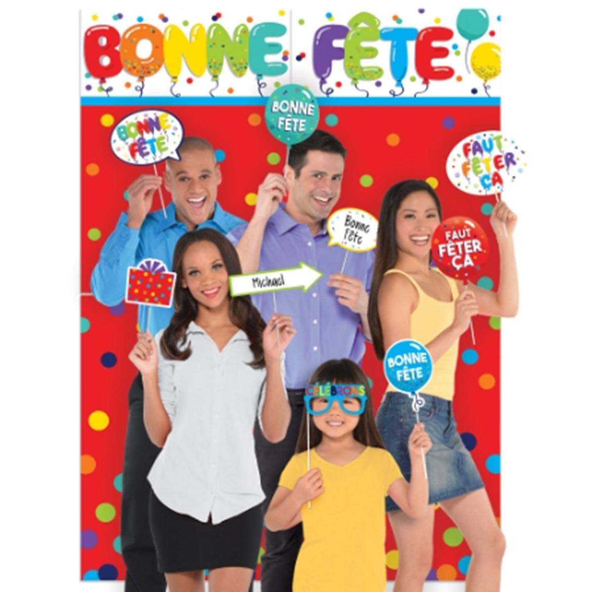 Buy General Birthday Bonne Fête Balloons - Scene Setter With Props sold at Party Expert