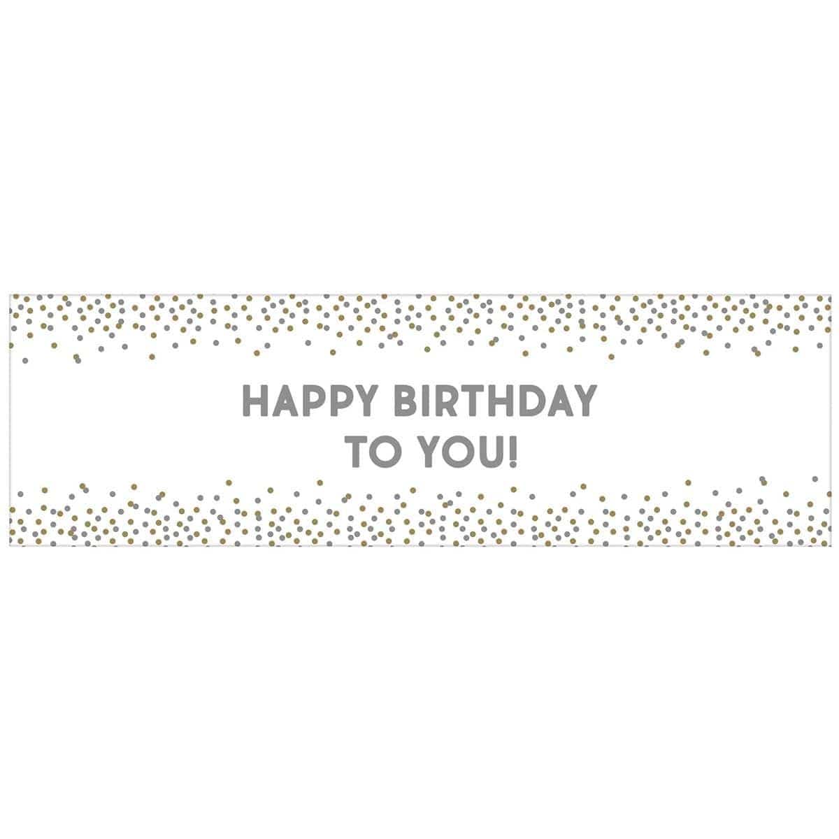 Buy General Birthday Giant Custom. Banner sold at Party Expert